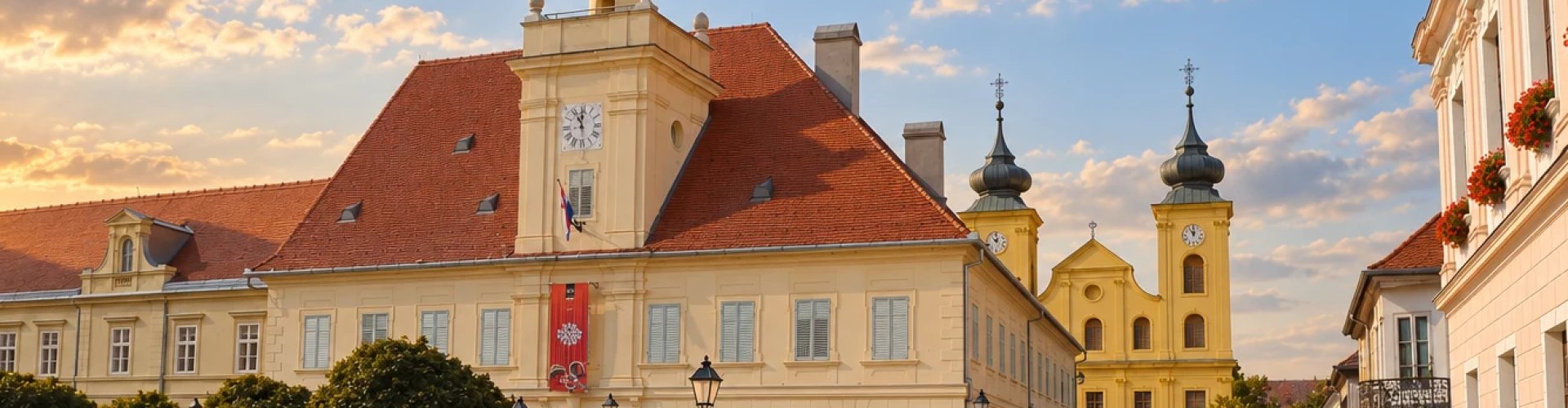 Tvrđa and the City Guard building — illustration.