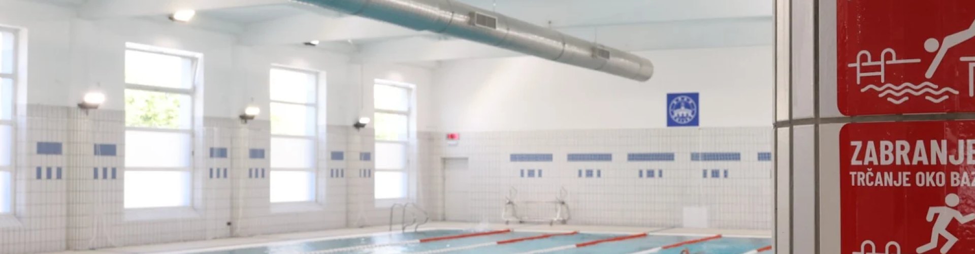 Swimming lanes at the refurbished City Swimming Pools in Osijek